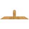 Ekena Millwork Portland Rough Sawn Timber Gable Bracket, Western Red Cedar, 60"W x 20"H x 4"D x 6"F, 8/12 Pitch GBW060X20X0406POR00RWR - alternate 1